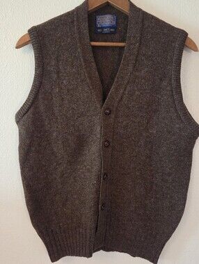 Vintage Pendleton Shetland Virgin Wool Sweater Vest